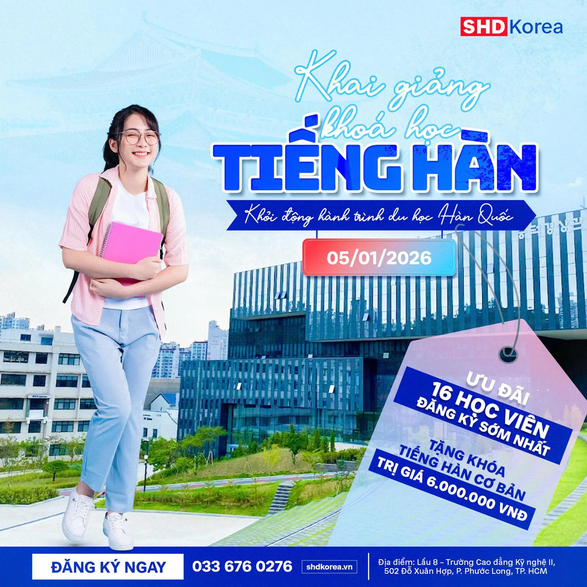 khai giảng khoá học tiếng Hàn du học Hàn Quốc SHD Korea